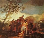 Francisco de Goya Blind Man Playing the Guitar oil painting reproduction